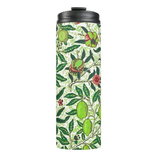 William Morris Exotic Fruit, Lime Green Thermosbeker (Voorkant)