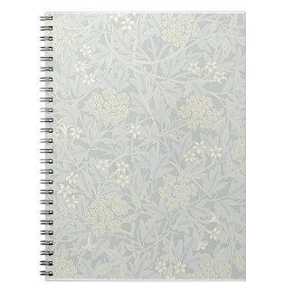 William Morris Faded Jasmine Spiral Notitieboek