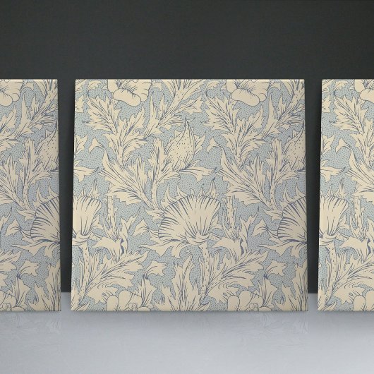 William Morris Faint Blue Art Nouveau Floral Tegeltje