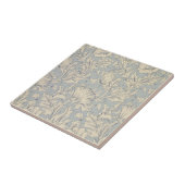 William Morris Faint Blue Art Nouveau Floral Tegeltje (Zijkant)
