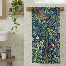 William Morris Fazant Vintage Kunst Badhanddoek