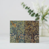 William Morris Fazant Vogel Boom Bloem Briefkaart (Staand voorkant)