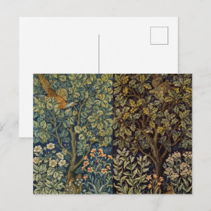 William Morris Fazant Vogel Boom Bloem Briefkaart