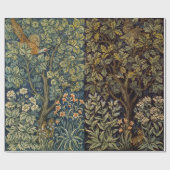 William Morris Fazant Vogel Boom Bloem Cadeaupapier (Vlak)