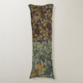 William Morris Fazant Vogel Boom Bloem Lichaamskussen (Voorkant Verticaal)