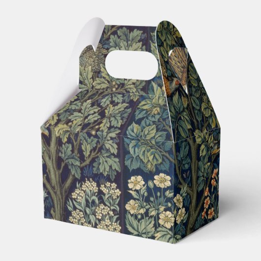 William Morris Fazant Vogel Boom Bos Bedankdoosjes (Voorkant Zijde)