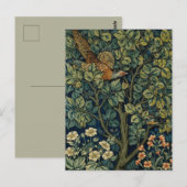 William Morris Fazant Vogel Boom Bos Briefkaart (Voorkant / Achterkant)