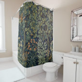 William Morris Fazant Vogel Boom Bos Douchegordijn (In situ)