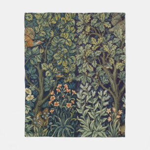 William Morris Fazant Vogel Boom Bos Fleece Deken