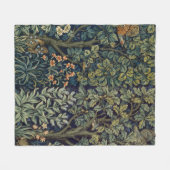 William Morris Fazant Vogel Boom Bos Fleece Deken (Voorkant (Horizontaal))