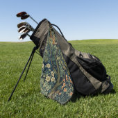 William Morris Fazant Vogel Boom Bos Golfhanddoek (Groen)