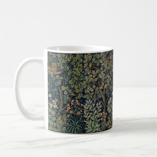 William Morris Fazant Vogel Boom Bos Koffiemok (Links)