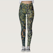 William Morris Fazant Vogel Boom Bos Leggings (Voorkant)