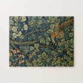 William Morris Fazant Vogel Boom Bos Legpuzzel (Horizontaal)
