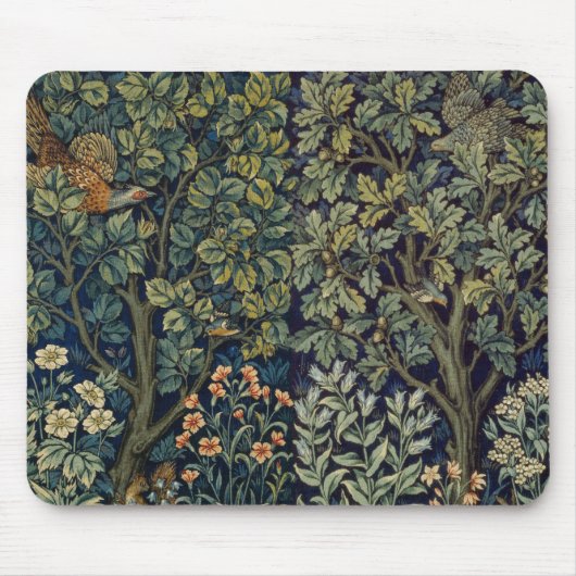 William Morris Fazant Vogel Boom Bos Muismat (Voorkant)