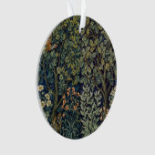 William Morris Fazant Vogel Boom Bos Ornament (voorkant)