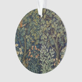 William Morris Fazant Vogel Boom Bos Ornament (voorkant)