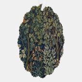 William Morris Fazant Vogel Boom Bos Ornament Kaart (Rechts)