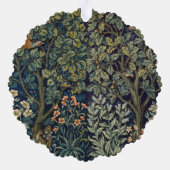 William Morris Fazant Vogel Boom Bos Ornament Kaart (Achterkant)