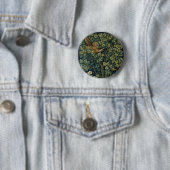 William Morris Fazant Vogel Boom Bos Ronde Button 5,7 Cm (In situ)