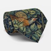 William Morris Fazant Vogel Boom Bos Stropdas (Opgerold)