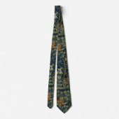 William Morris Fazant Vogel Boom Bos Stropdas (Achterkant)
