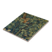 William Morris Fazant Vogel Boom Bos Tegeltje (Zijkant)