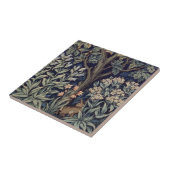 William Morris Fazant Vogel Boom Bos Tegeltje (Zijkant)