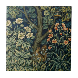 William Morris Fazant Vogel Boom Bos Tegeltje