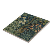 William Morris Fazant Vogel Boom Bos Tegeltje (Zijkant)