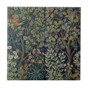 William Morris Fazant Vogel Boom Bos Tegeltje