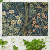 William Morris Fazant Vogel Boom Bos Theedoek (Gevouwen)