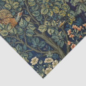 William Morris Fazant Vogel Boom Bos Tissuepapier (Detail)