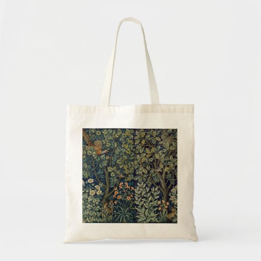 William Morris Fazant Vogel Boom Bos Tote Bag (Voorkant)