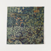 William Morris Fazant Vogel Boom Bos Wandkleed (Voorkant (horizontaal))