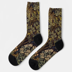 William Morris  Fazant Vogel Boom Botanisch Sokken