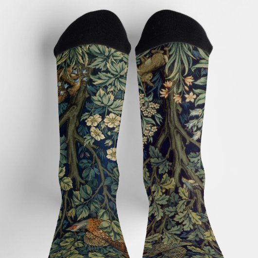 William Morris Fazant Vogel Bosrijk Sokken (Top)