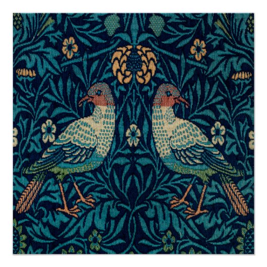 William Morris Fazanten Perfect Poster (Voorkant)