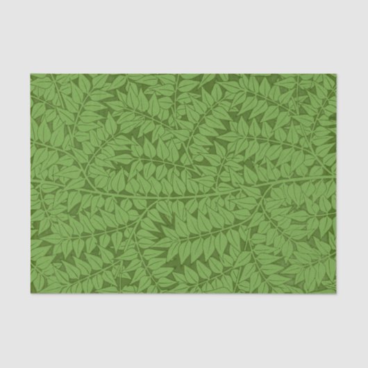 William Morris Fern Natuur ontkoppeling Groenboek Tissuepapier (Voorkant)