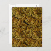 William Morris Fine Floral Wallpaper Pattern Briefkaart (Voorkant / Achterkant)
