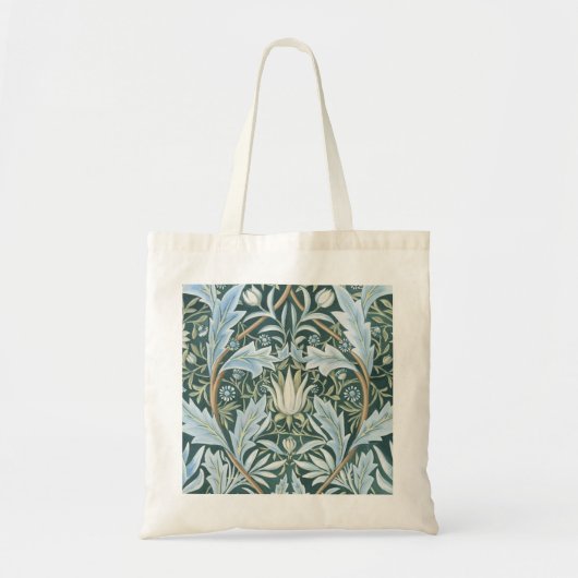 William Morris Fine Floral Wallpaper Pattern Tote Bag (Voorkant)