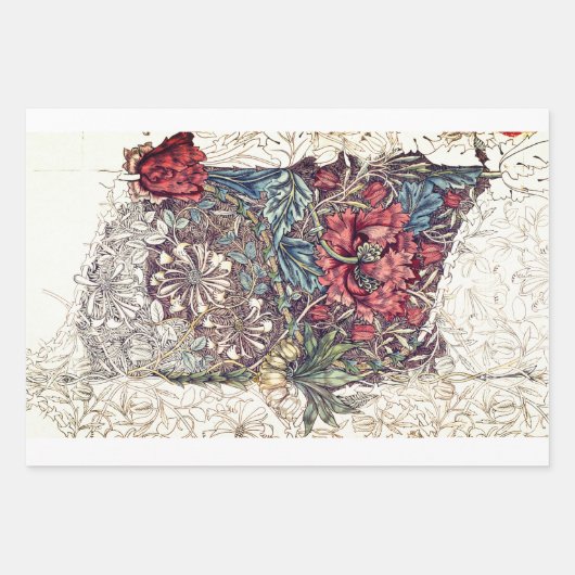 William Morris FLAT SHEET WRAPPING PAPER (Voorkant 2)