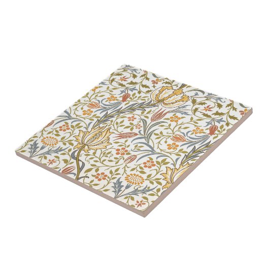 William Morris Flora Design Tegeltje (Zijkant)