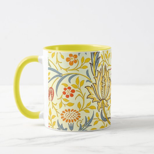 William Morris Flora Floral Wallpaper Pattern Mok (Links)