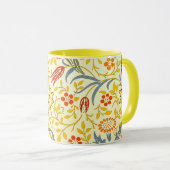 William Morris Flora Floral Wallpaper Pattern Mok (Voorkant rechts)