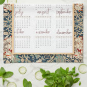 William Morris Floral 2026 Kalender | Theedoek (Gevouwen)