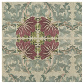 William Morris Floral & Acanthus Pattern Stof (Close Up)