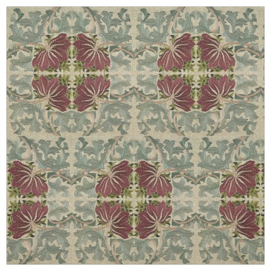 William Morris Floral & Acanthus Pattern Stof (Swatch)