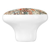 William Morris Floral Acanthus Portiere Keramische Knop (Zijkant)