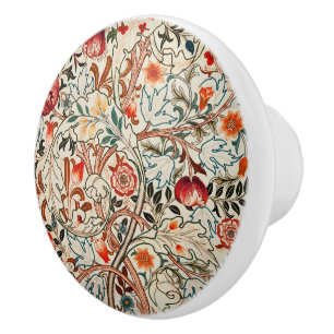 William Morris Floral Acanthus Portiere Keramische Knop